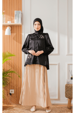 Jasmina Embroidery Blouse Black